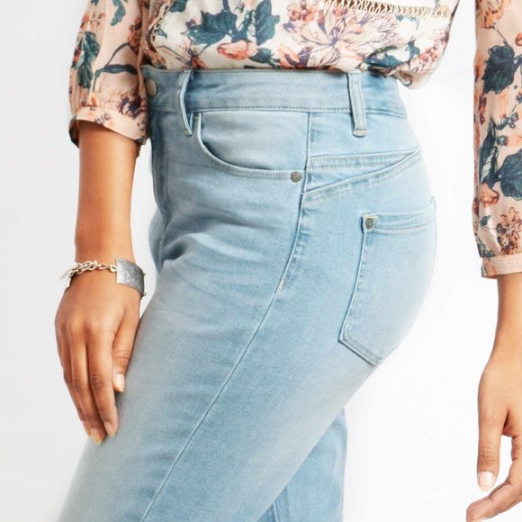 OLGYN Stretch Light Blue Denim Pant Skinny Fit - Picture 4 of 5